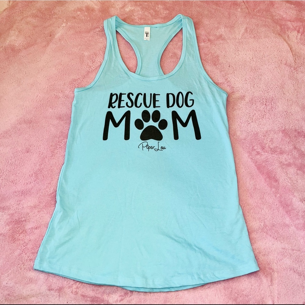 Next Level Rescue Dog Mom Tank Top Shirt